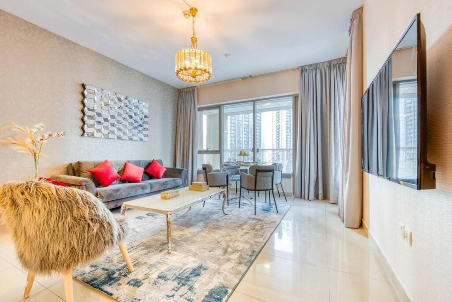 Apartment Bellavista - Magnificent - 3br - 29 Boulevard - Partial Burj Khalifa & Fountain Views *